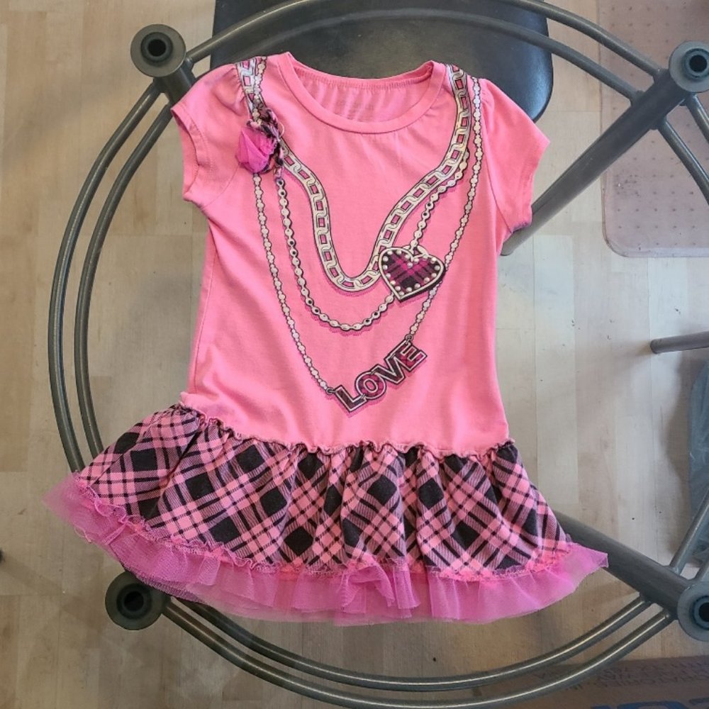 One Step Up girl's short sleeve skirt dress Size 5-6